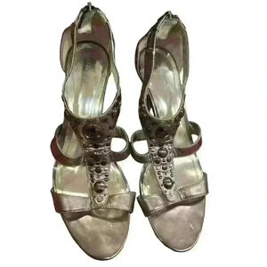 Style & Co Studded Silver Sandal Pauline,Size 8.5